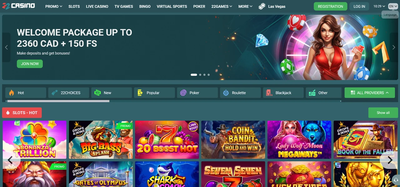 22Casino screenshot 2