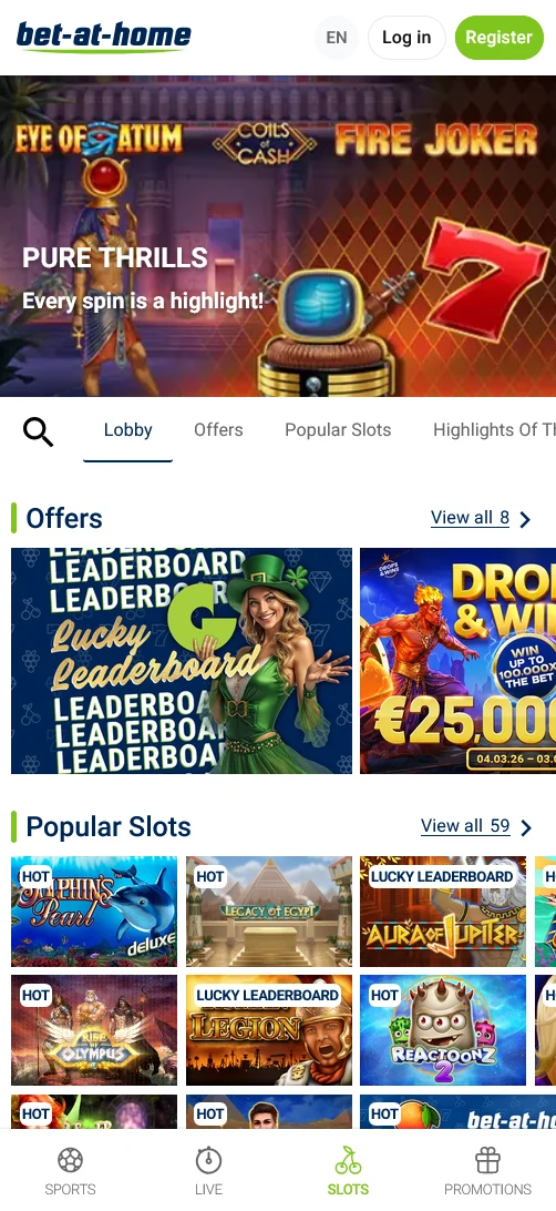 BetAtHome screenshot 1