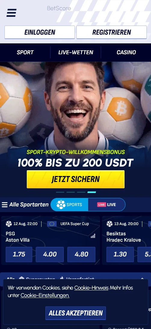 BetScore screenshot 1