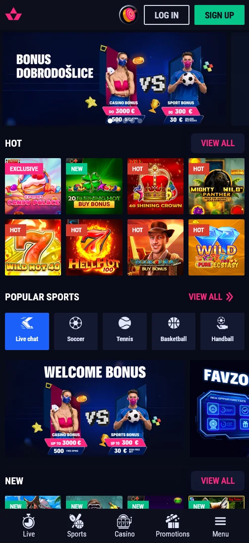Favbet screenshot 1