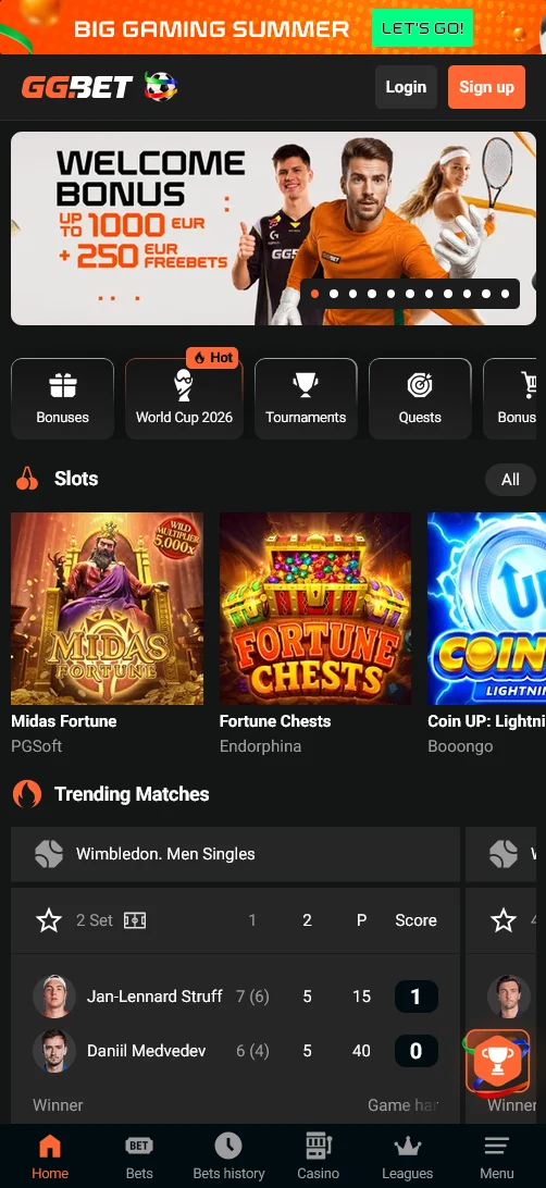 GG.Bet screenshot 1
