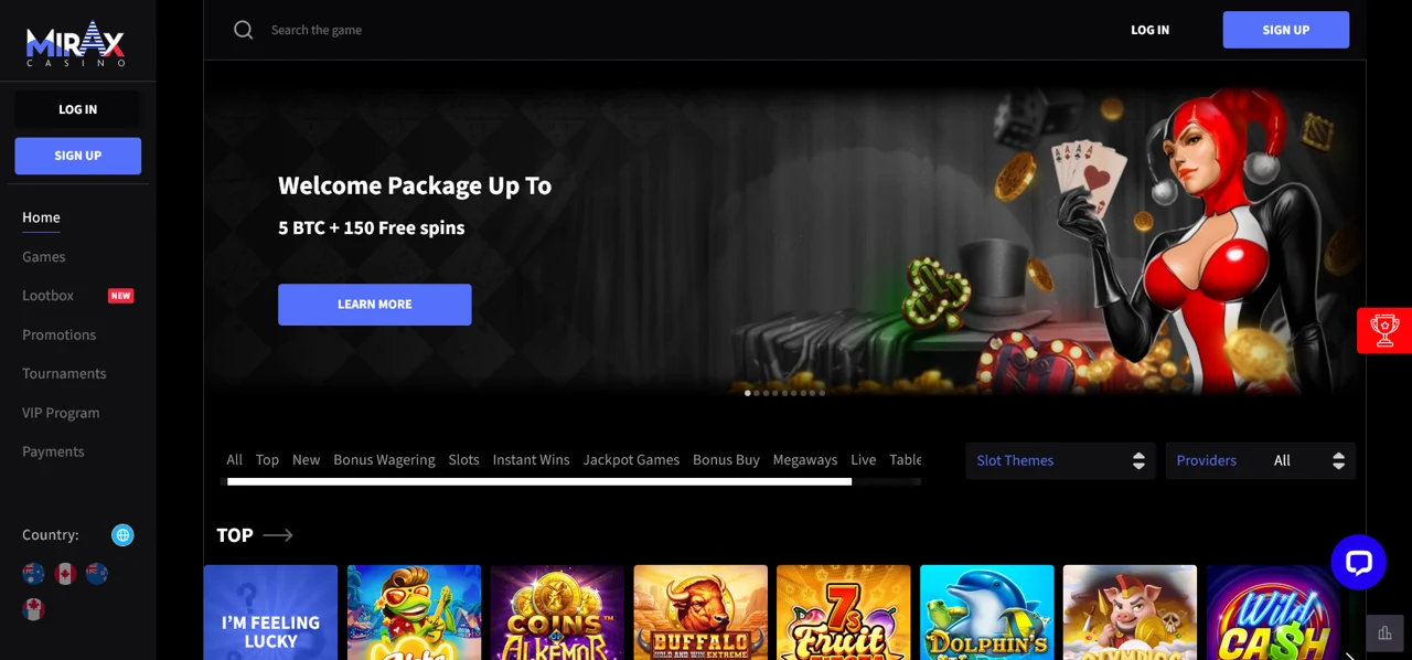 Mirax screenshot 2