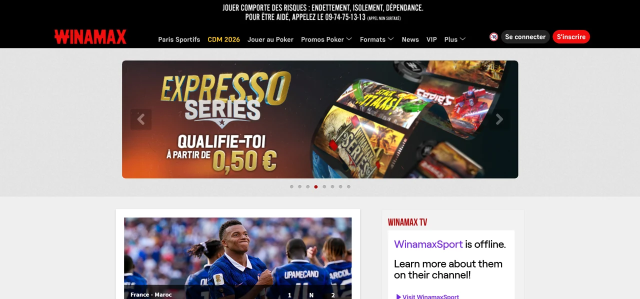 Winamax screenshot 2